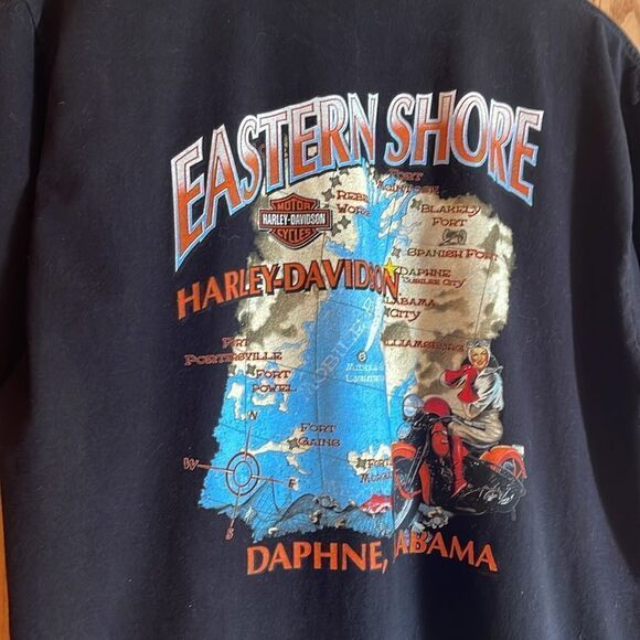 HARLEY-DAVIDSON Daphne, Alabama Eastern Shore 2007 Pinup Girl Graphic Tee - Picture 2 of 15